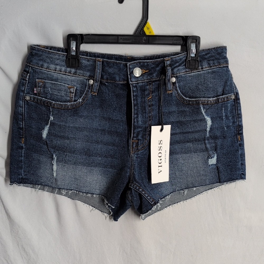 Vigoss Medium Wash Blue Jean Shorts NWT